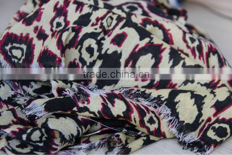 thin fashion print scarf shawl wool printed scarves