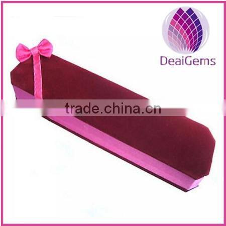 fancy velet jewlery packaging box for lady necklack