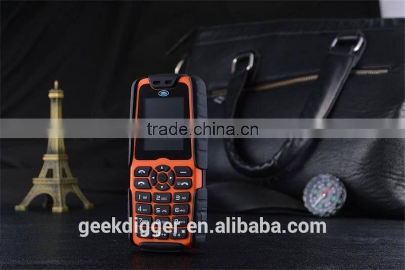 XP3300 Green Unlocked Phone Quad Band with 12000mAh Battery / FM / MP3 / Dual SIM / Flashlight Functions