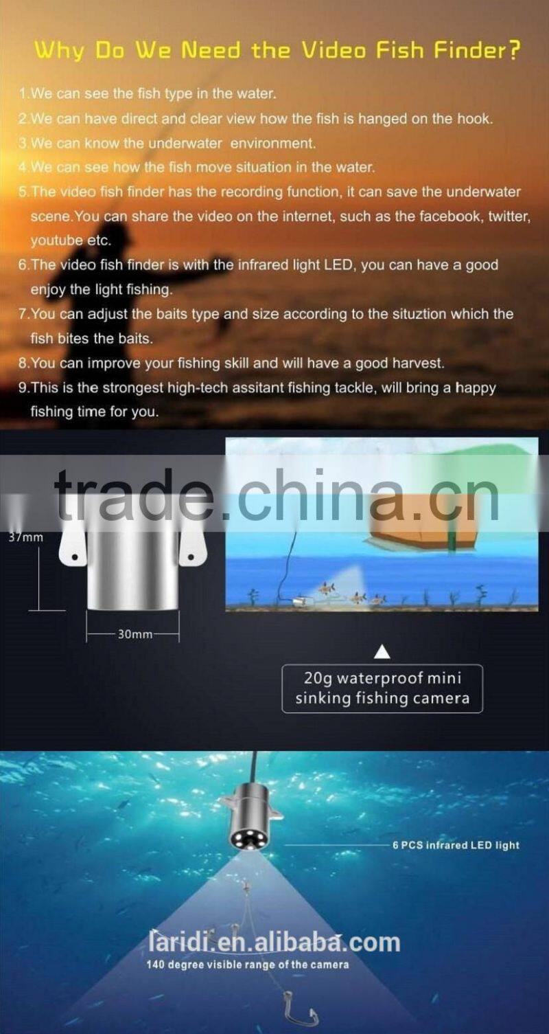 2016 Lucky Fish Finder Sounder Wireless Sonar Fishing Underwater one Camera Deeper Depth X3 fish finder