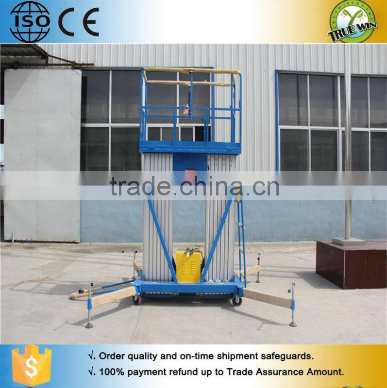 AWP 6M Telescope man lift ladder / vertical aluminum platform lift