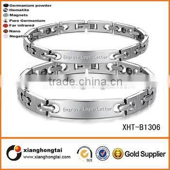 Bio Health Energy Magnetic Titanium Bracelet With Germanium Powder