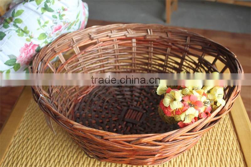 round stock willow trays with handle