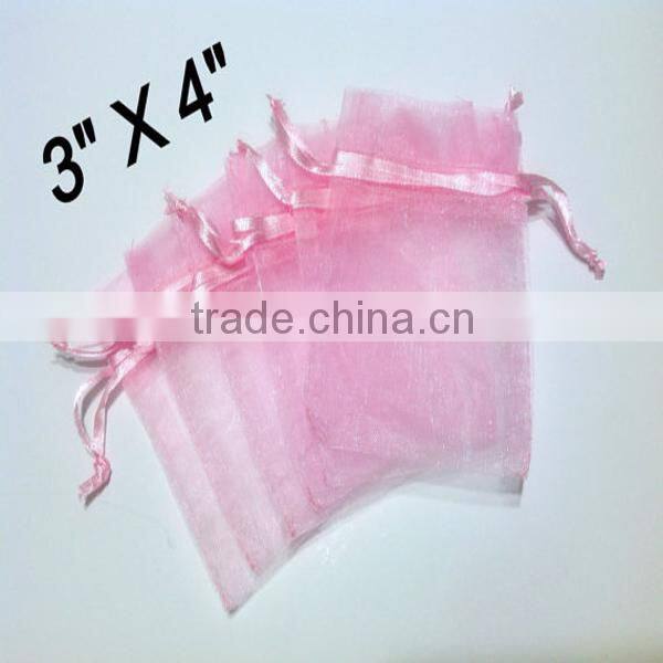 China Alibaba New style Crazy Selling Wedding Gift Organza Pouchs 5x7