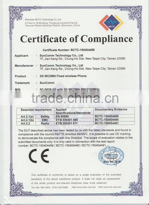 SunComm SC-368W Quad band GSM FWT with 1sim, 2tel port