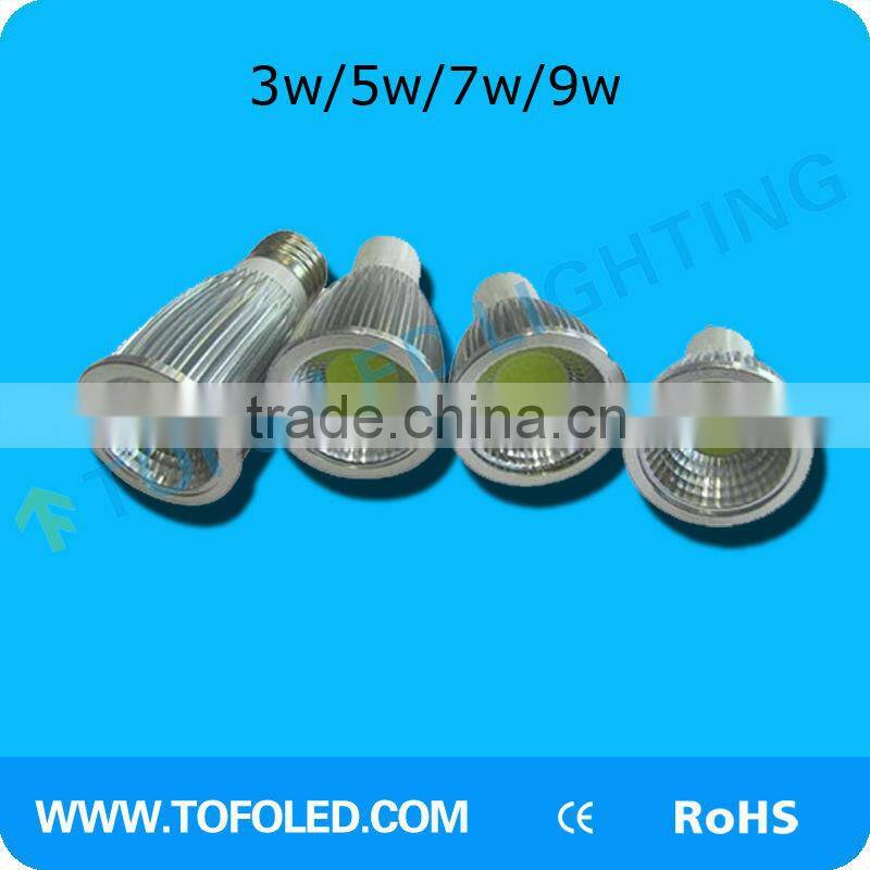 indoor lighting warm white mr16 cob led spotlight