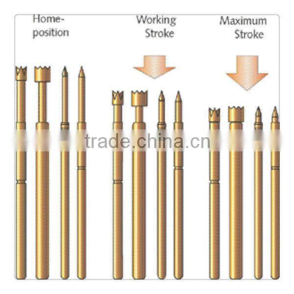 Customized 8pin probe plug type pogo pin magnetic connector, connector Probes with shrapnel