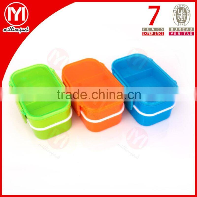 BPA free Business Plastic Lunch/bento Box with lock dividers