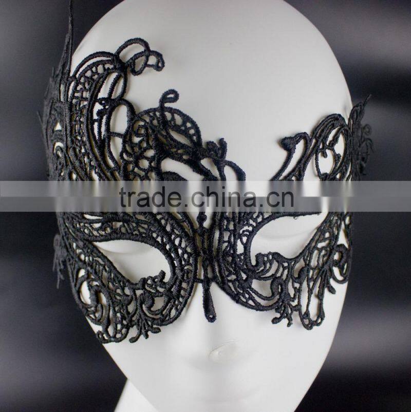Have stock! Hotting sale phenix pierced lace eye mask, masquerade/ party/halloween lace mask