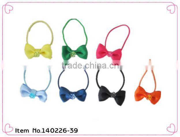 rainbow colored hair rubber bands