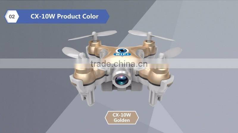 Cheerson CX-10W mini WiFi Control Flying Camera 4CH 6 Axis RC Quadcopter App for Android and IOS