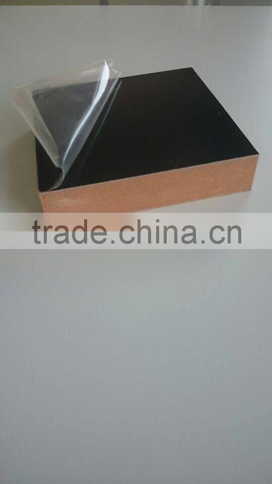 uv lacquer coated mdf panel in pure black color for kitchen cabinet