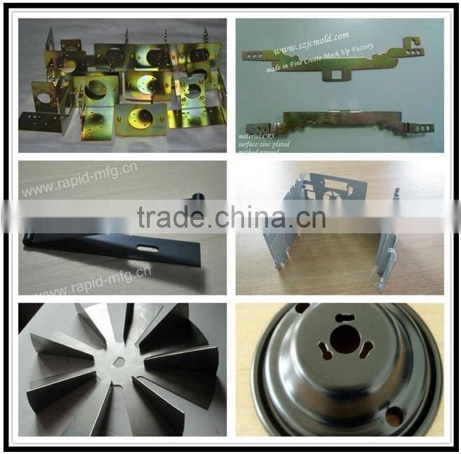 High precision sheet metal machining & zinc plated steel bending samples