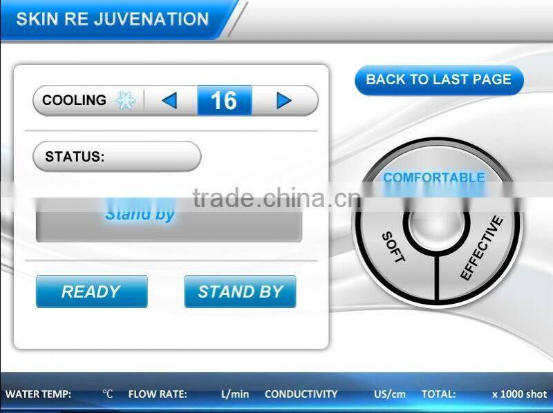 Metal contact cooing hair removal machine 808nm diode laser