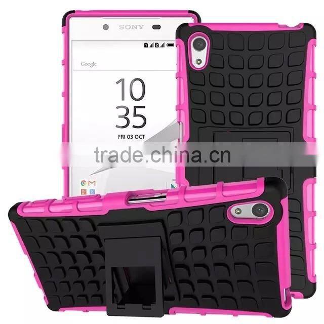 For SONY XPERIA Z5 DU Z5 E6603 E6633 Armor CASE Heavy Duty Hybrid Rugged TPU Impact Kickstand Hard ShockProof CASE OUT DOOR CASE