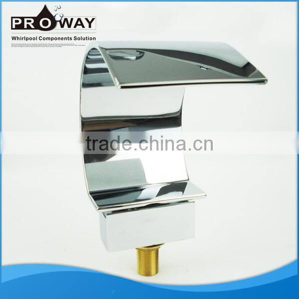 Whirlpool Bathtub Spout Water Ridge Faucet Lavatory Chrome Bathroom Faucet Tap