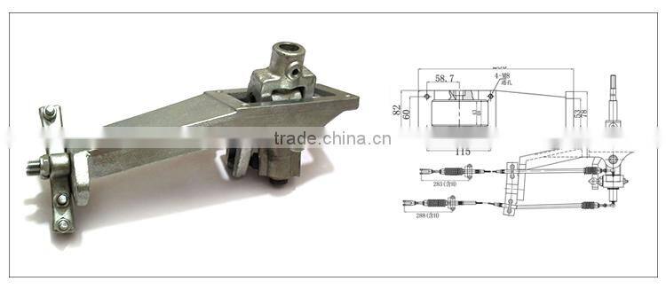 GJ1128 gear shifting and selecting cable control lever manual transmission for mine truck, heavy truck and coach