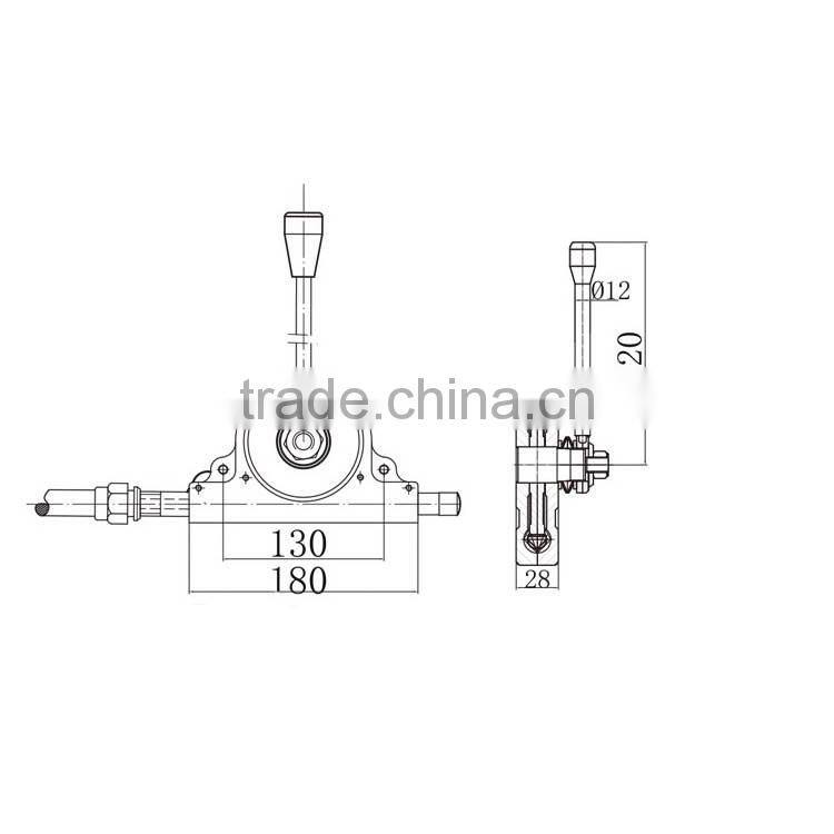 GJ1105 ISO9001:2008 Certificate push pull cable lever hydraulic controls