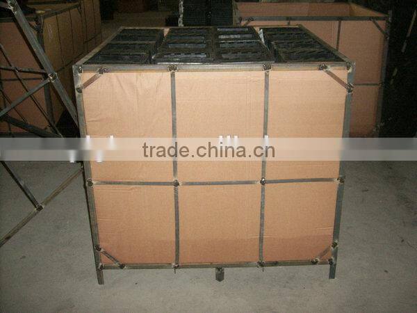 PU wheel chock with handle orange color GT34