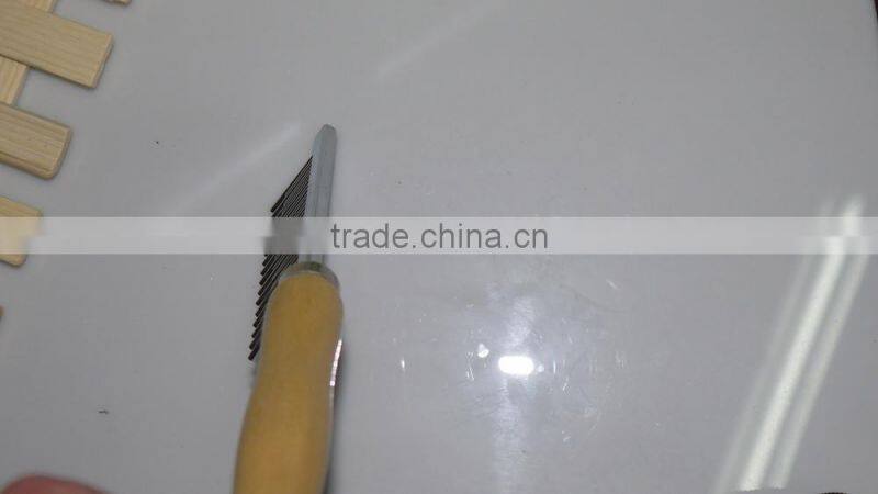 wood handle animal comb