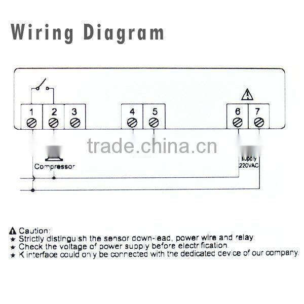 Digital Mini Microcomputer Temperature Controller Refrigerator Thermostat 220V