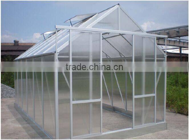 small grow tent greenhouse in garden