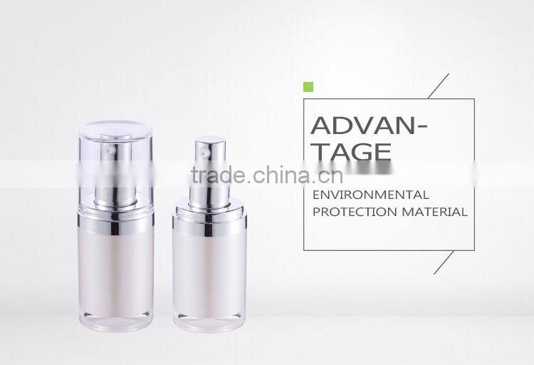 Manufacturer supplier color customizable attractive charming clear airless pump bottle