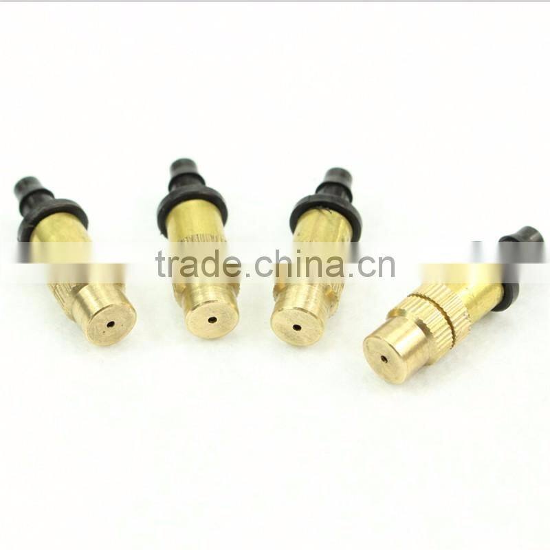 2016 Newest Gardening Water Cooling Thread Brass Spray Sprinkler 5pcs Adjustable Misting Nozzle