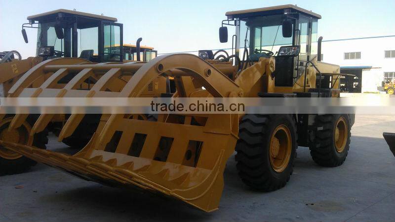 mini loader with grass grab/clamp