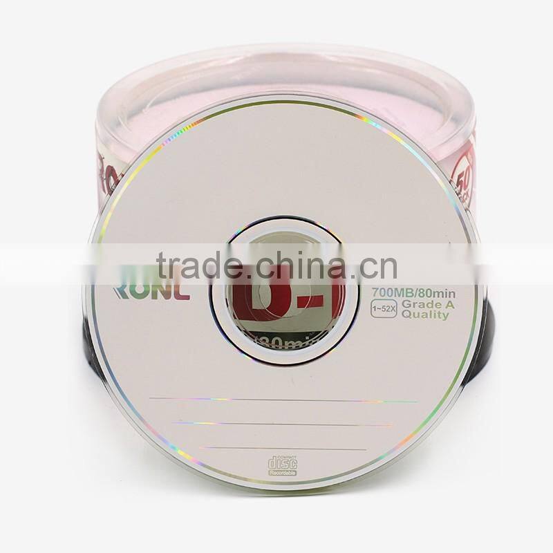 Inkjet Printable Blank CD-R 52X Factory Wholesale Recorable Inject CD