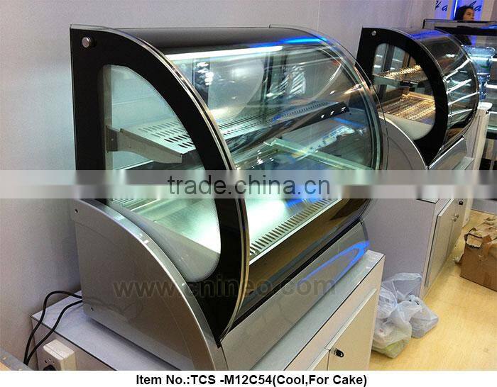 Free Standing Pastry Display Cases/Pastry Shop Equipment/Dessert Display Case