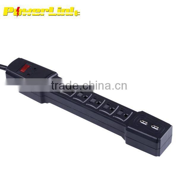 H70041 ETL/CETL 6 outlet power strip with usb ports