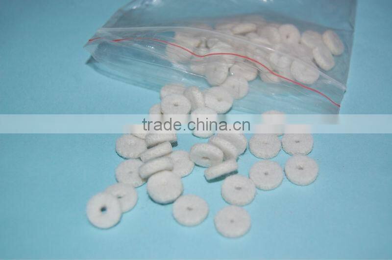 cheap white felt gasket for piano / 100 pc per bags