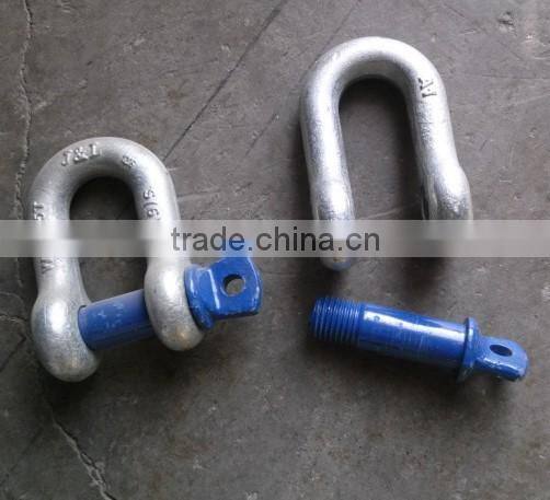 US Hot Dipped G210 Galvanized dee swivel anchor shackle price