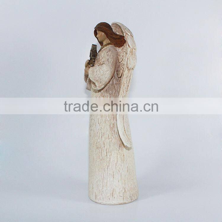 Polyresin religious angel figurine
