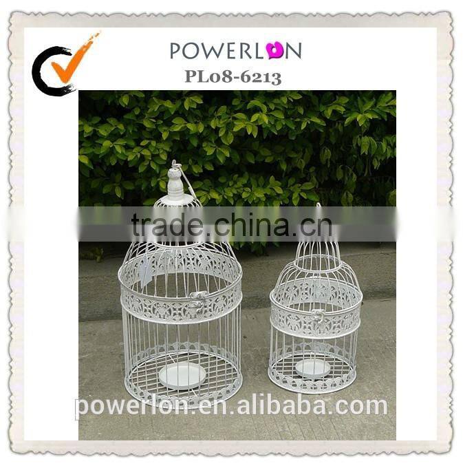newest round shabby chic iron bird cage
