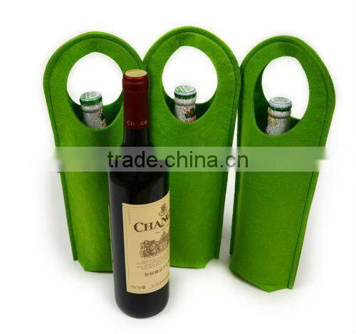 #14052611 customized stylish felt wine bag