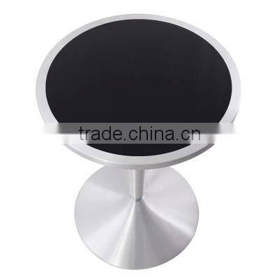 Modern simple lift fashion round high bar table tempered glass coffee table home leisure high cocktail table YYB090