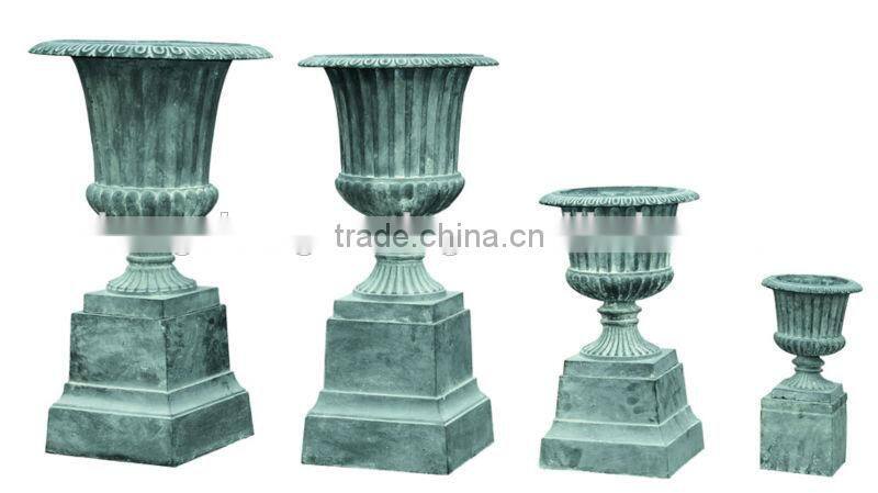 decorative cast iron garden planter urns