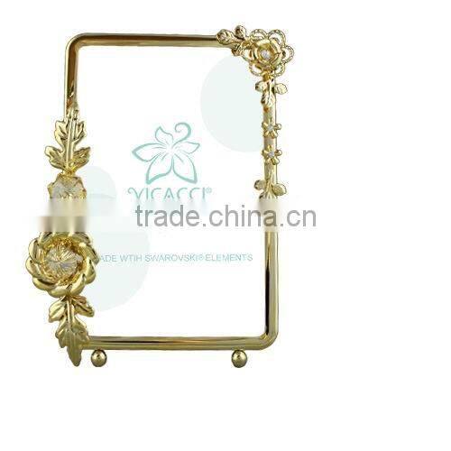 Good Quality 24K gold plated Square 3.5x5" Picture Holder
