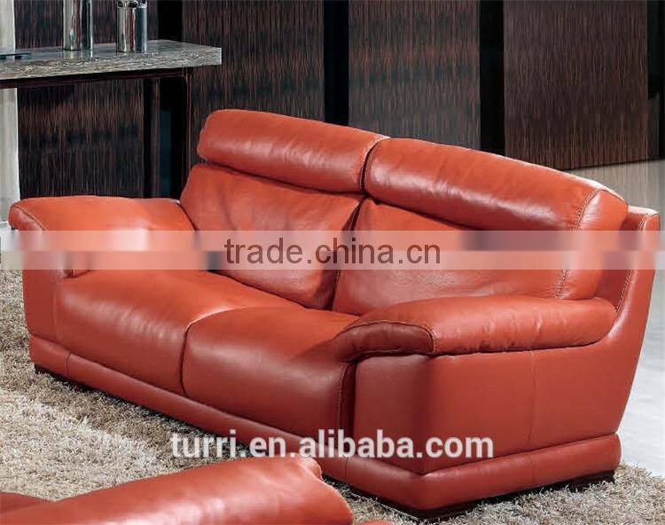 modern itlian geniune leather sofas for living room