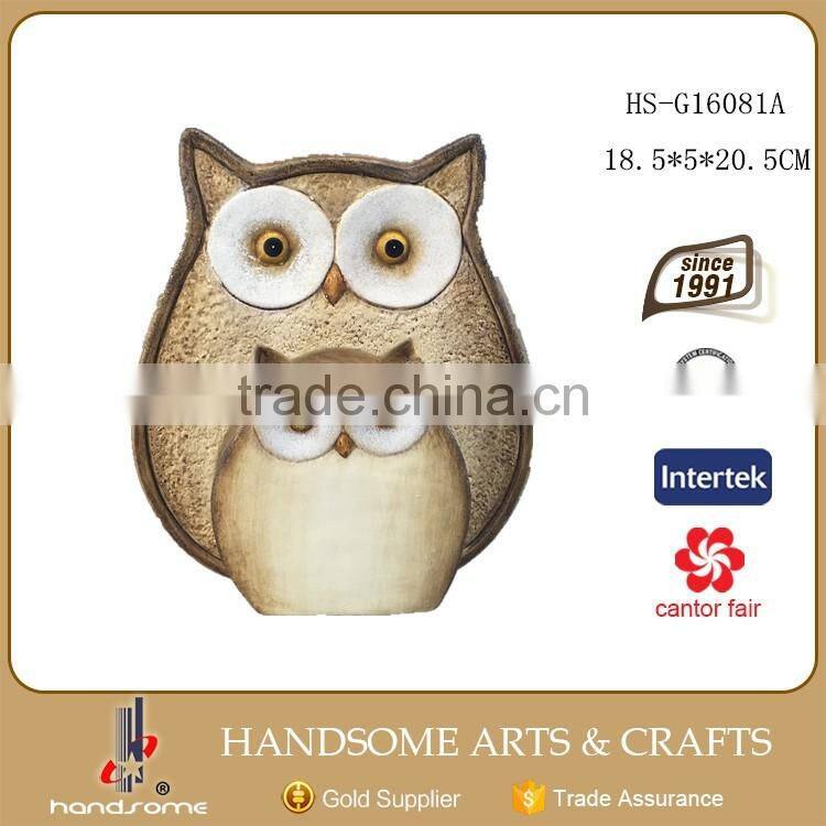 20.5 CM Home and Garden Decoration Owl Statue Animal Shape Photo Frame
