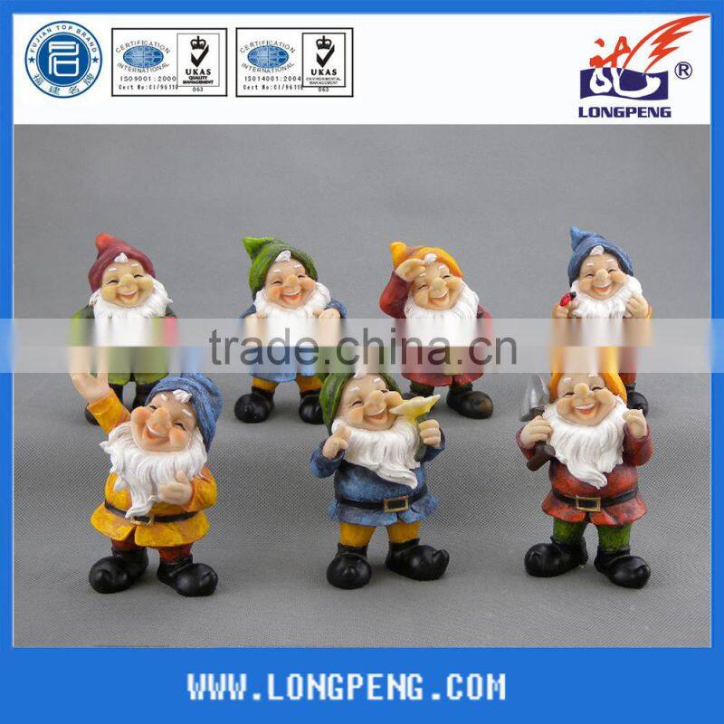 Polyresin Garden Gnome Figurine,Unique Resin Small Garden Dwarft,Dwarft Statues