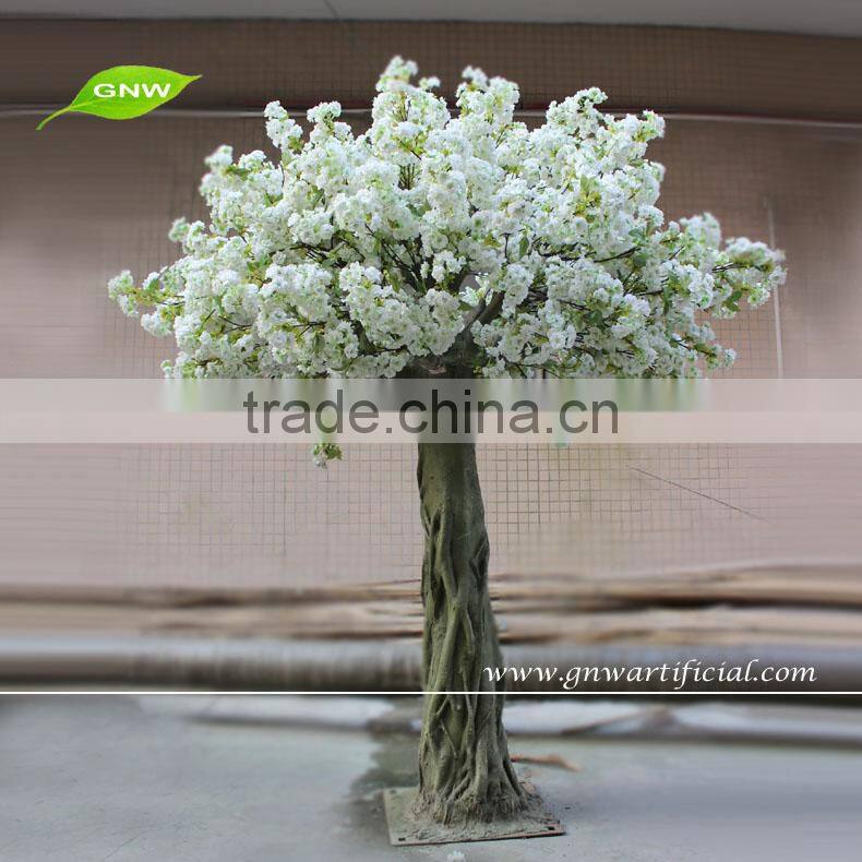 GNW BLS1603002 7ft white real touch silk cherry flower blossom wedding decoration tree