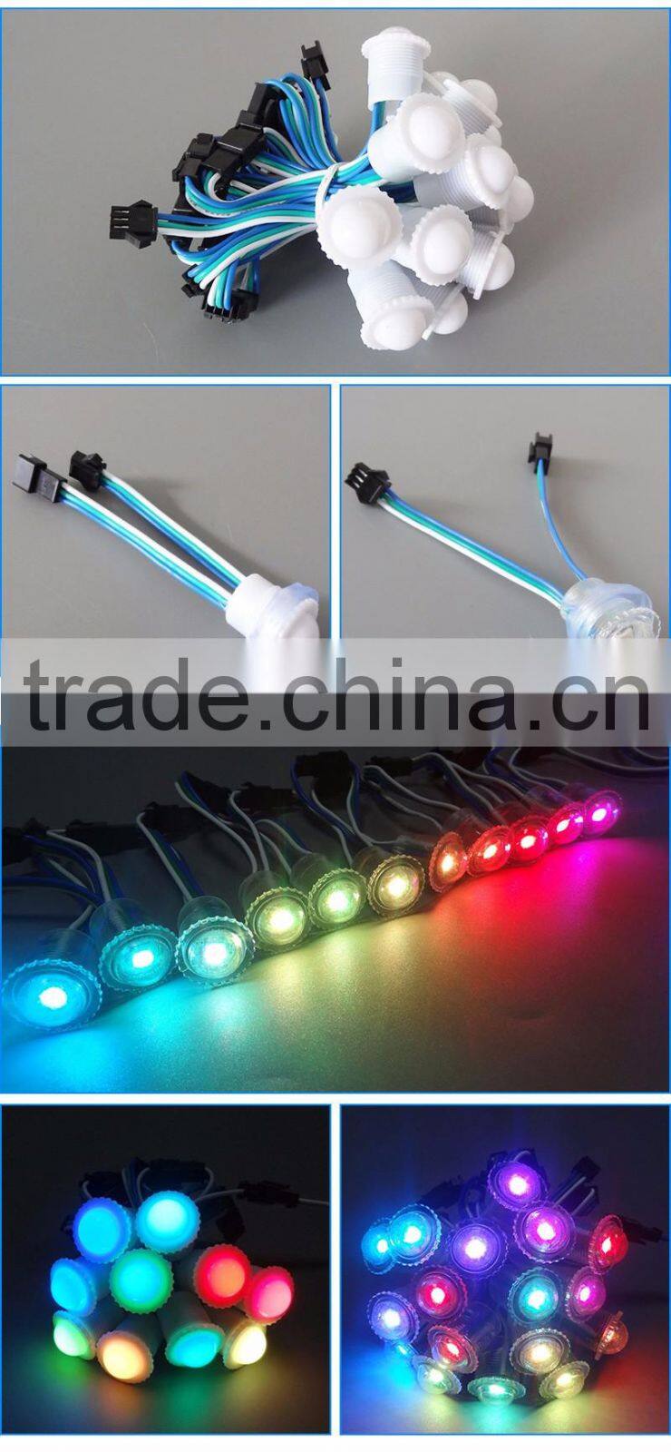 DC 12V led point light sources full color with 20mm diameter Full color 5050 RGB point light source