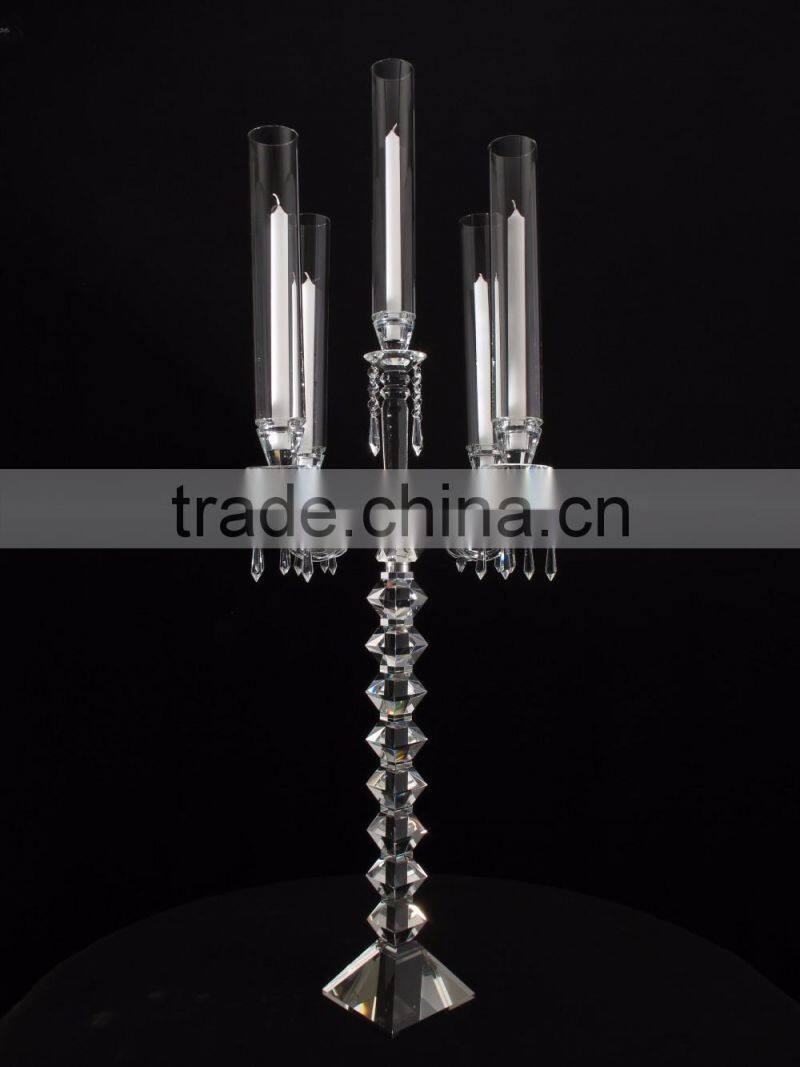 tall glass pillar candle holders for tables