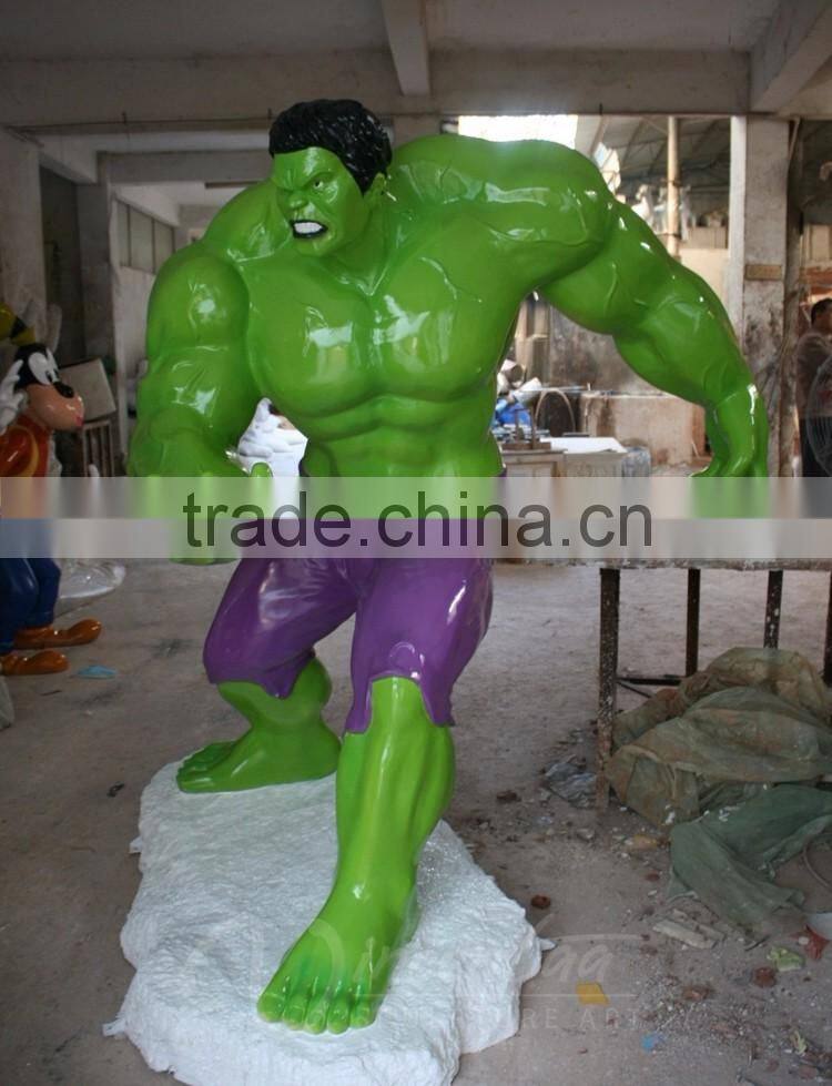 alibaba wholesale promotion resin craft polyresin life size hulk statue