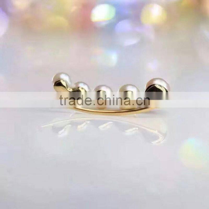 6-8mm Akoya pearl earrings with 14k gold hook earring