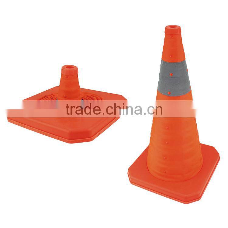 Foldable traffic cone reflective traffic cone