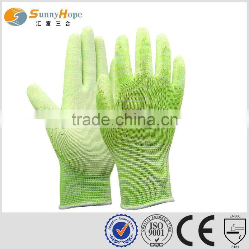 13 gauge dipped palm work gloves